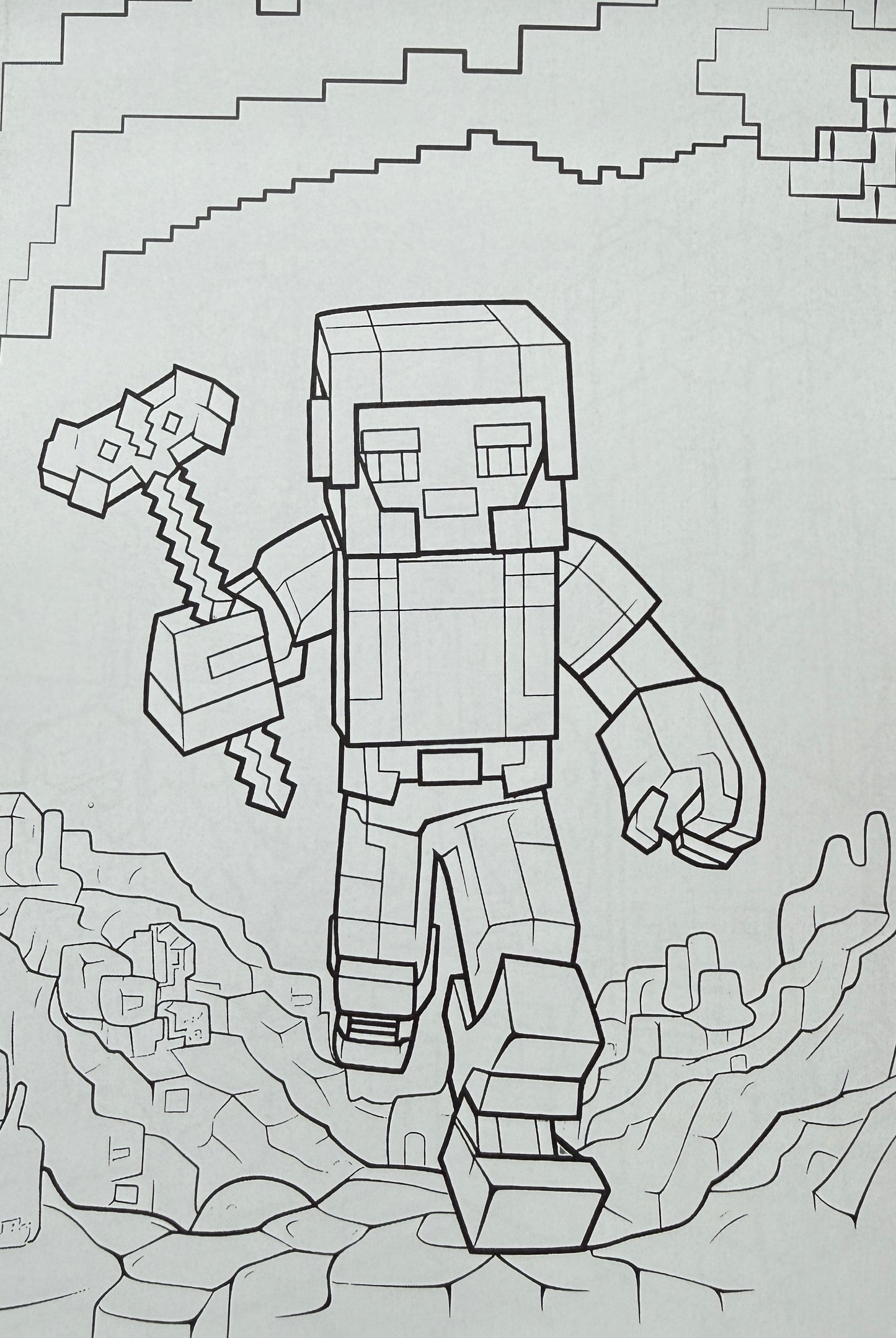 Minecraft krāsojamā grāmata – 7. izdevums | Radoša nodarbe bērniem