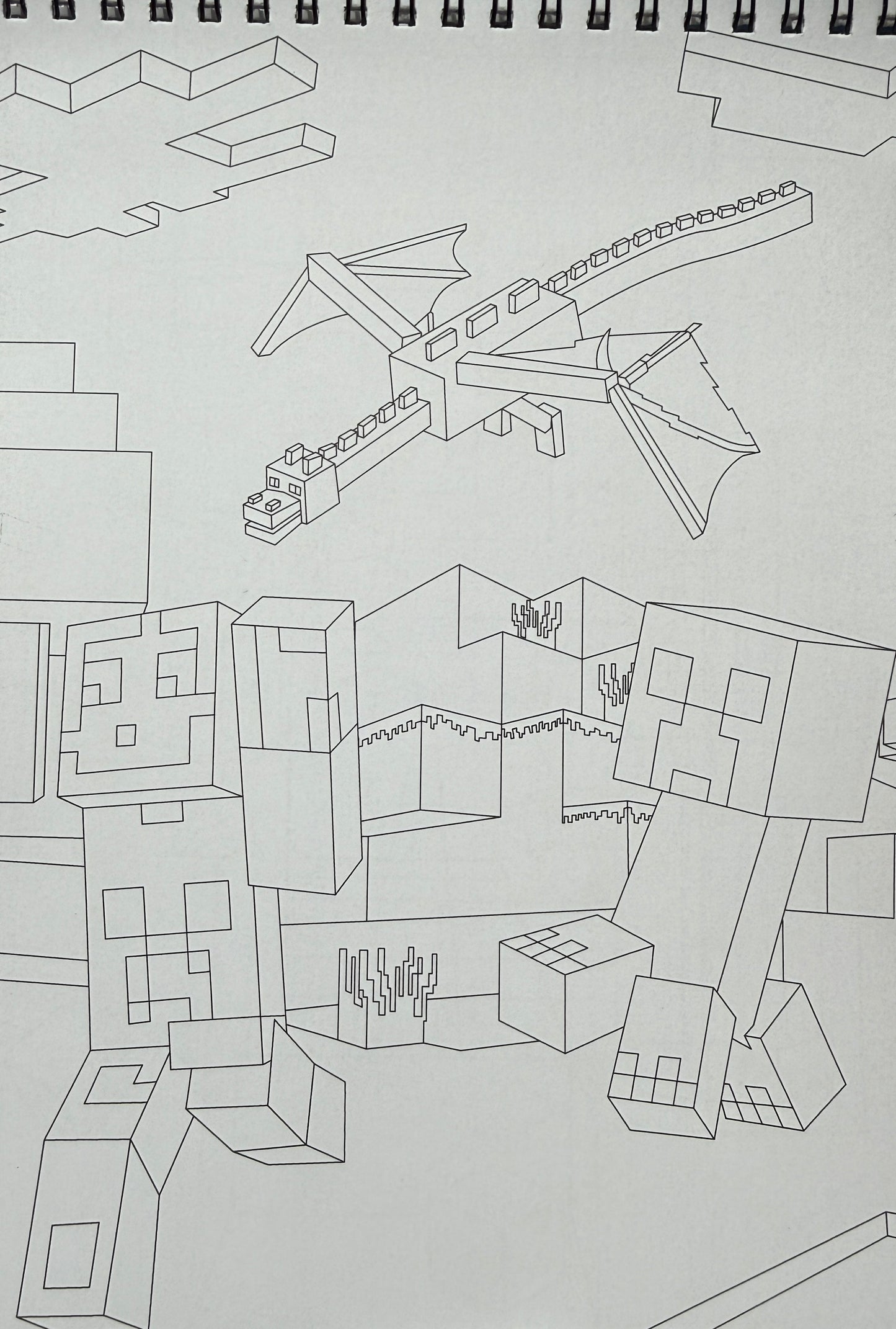 Minecraft krāsojamā grāmata – 8. izdevums | Piedzīvojumu krāsošana bērniem