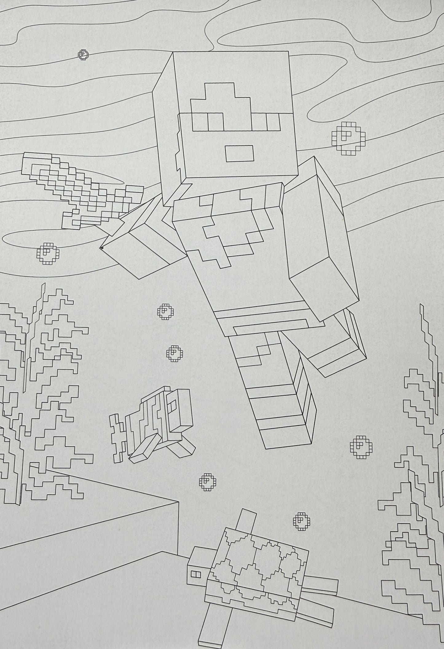 Minecraft krāsojamā grāmata – 8. izdevums | Piedzīvojumu krāsošana bērniem