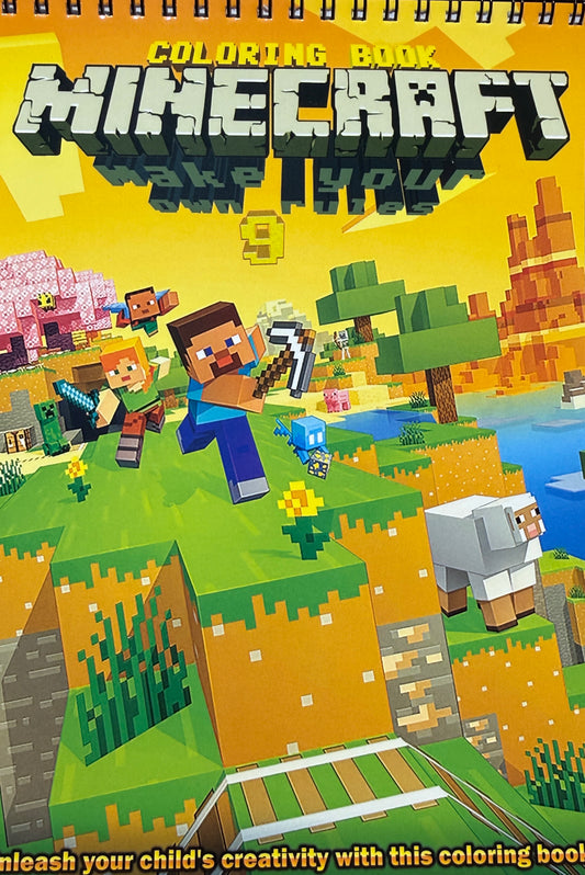 Minecraft Krāsojamā Grāmata Nr. 9 — Radoši Piedzīvojumi Bērniem