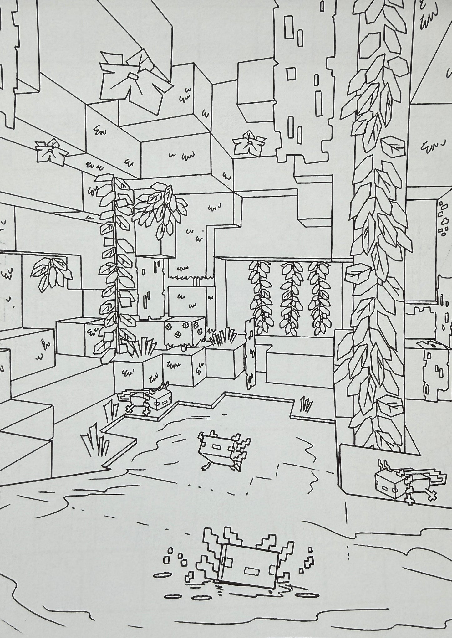 Minecraft Krāsojamā Grāmata Nr. 9 — Radoši Piedzīvojumi Bērniem