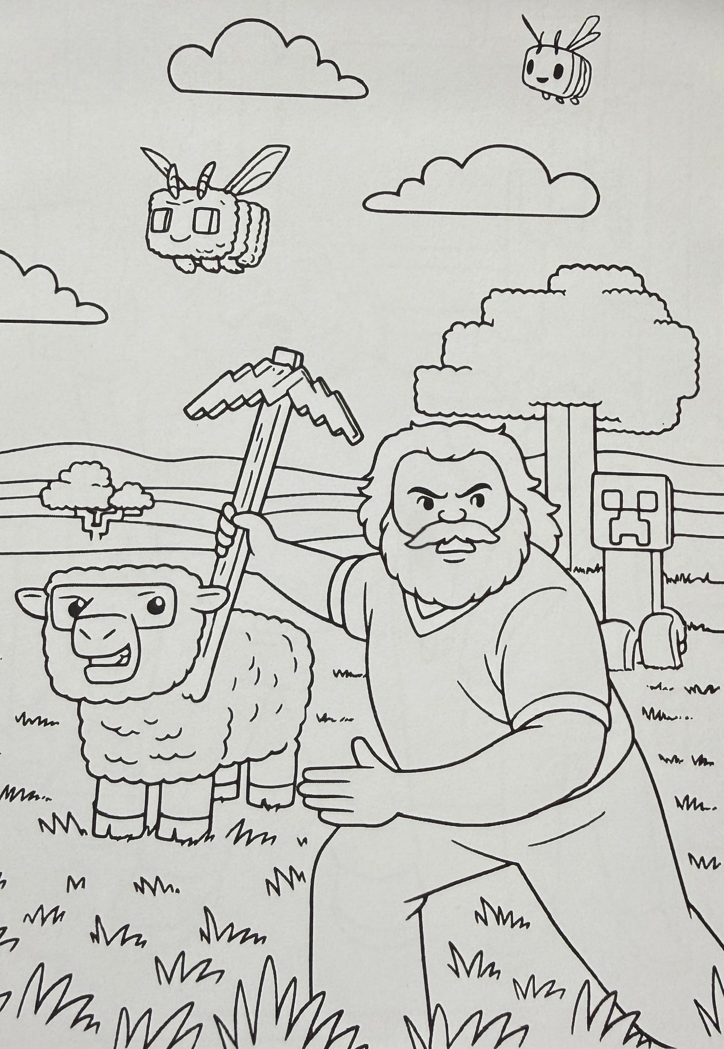 Minecraft Krāsojamā Grāmata Nr. 9 — Radoši Piedzīvojumi Bērniem