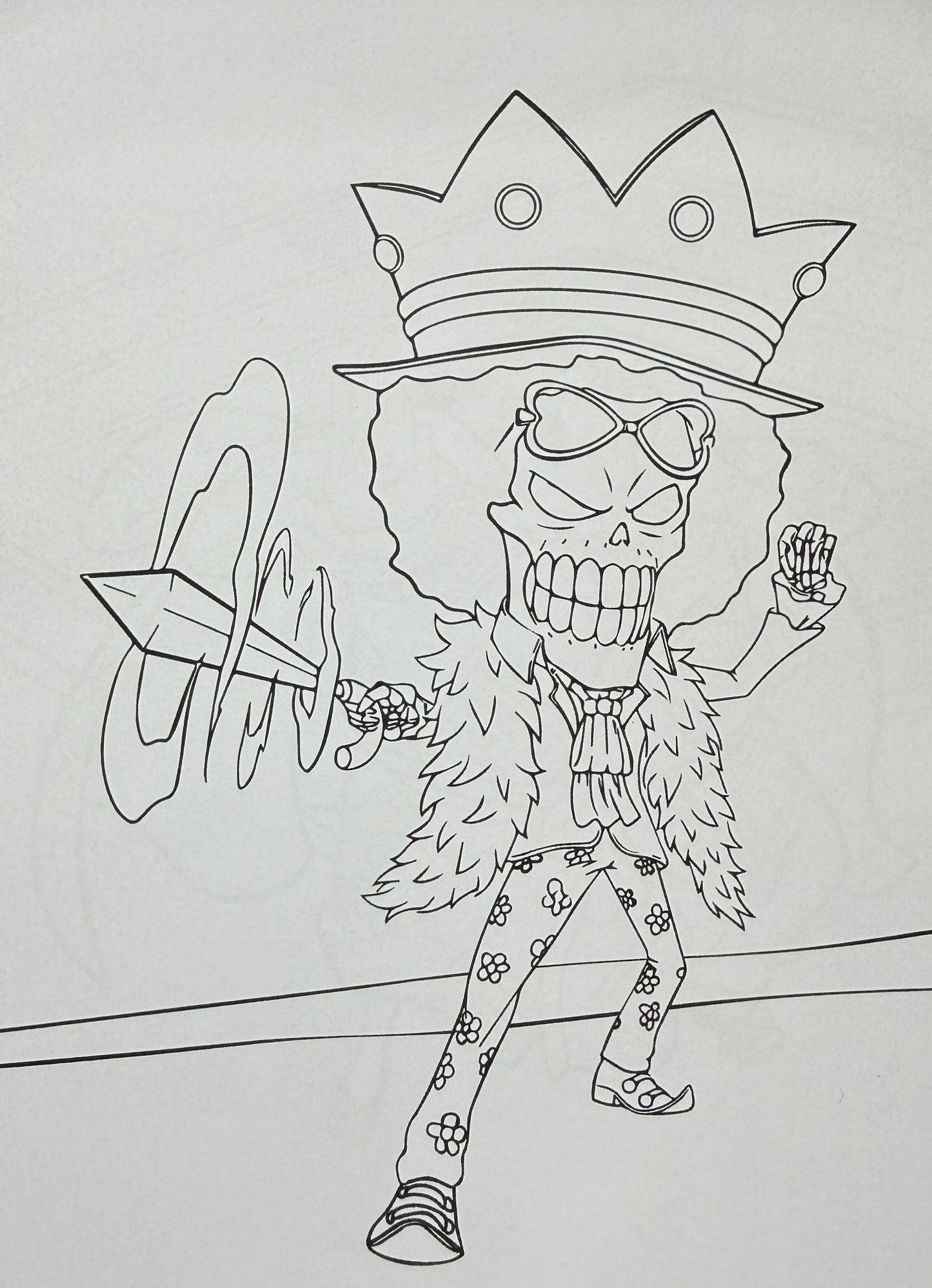 One Piece krāsojamā grāmata bērniem – Anime varoņu krāsojamās lapas ar Luffy un draugiem