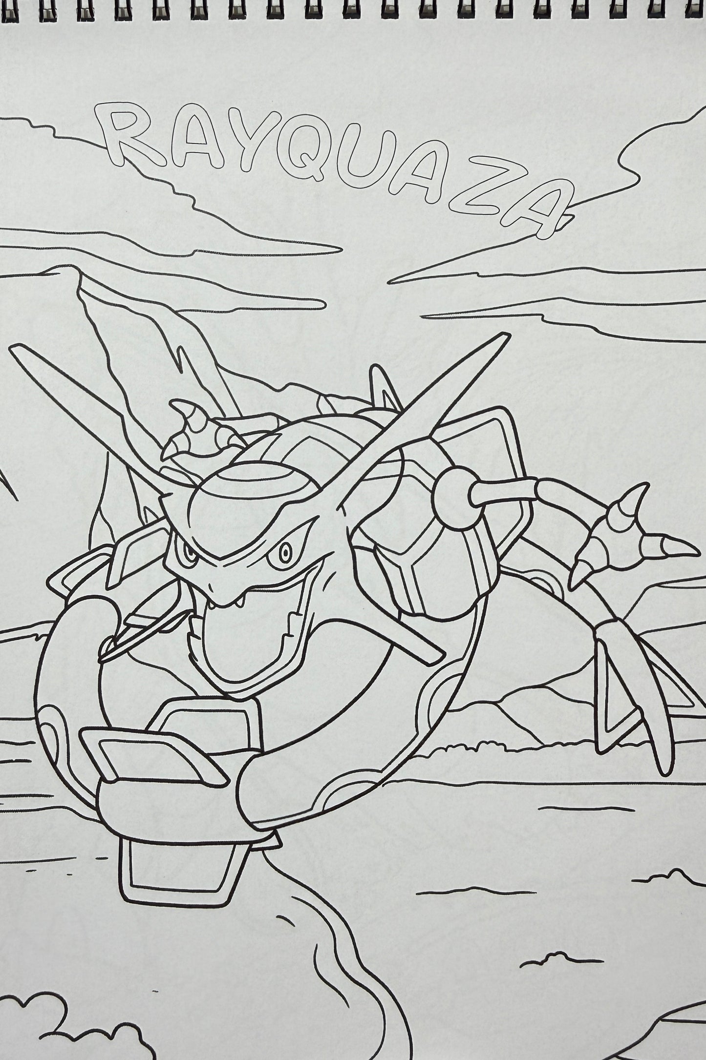 Pokémon krāsojamā grāmata bērniem – radošas lapas ar Pikachu, Rayquaza un iecienītajiem varoņiem