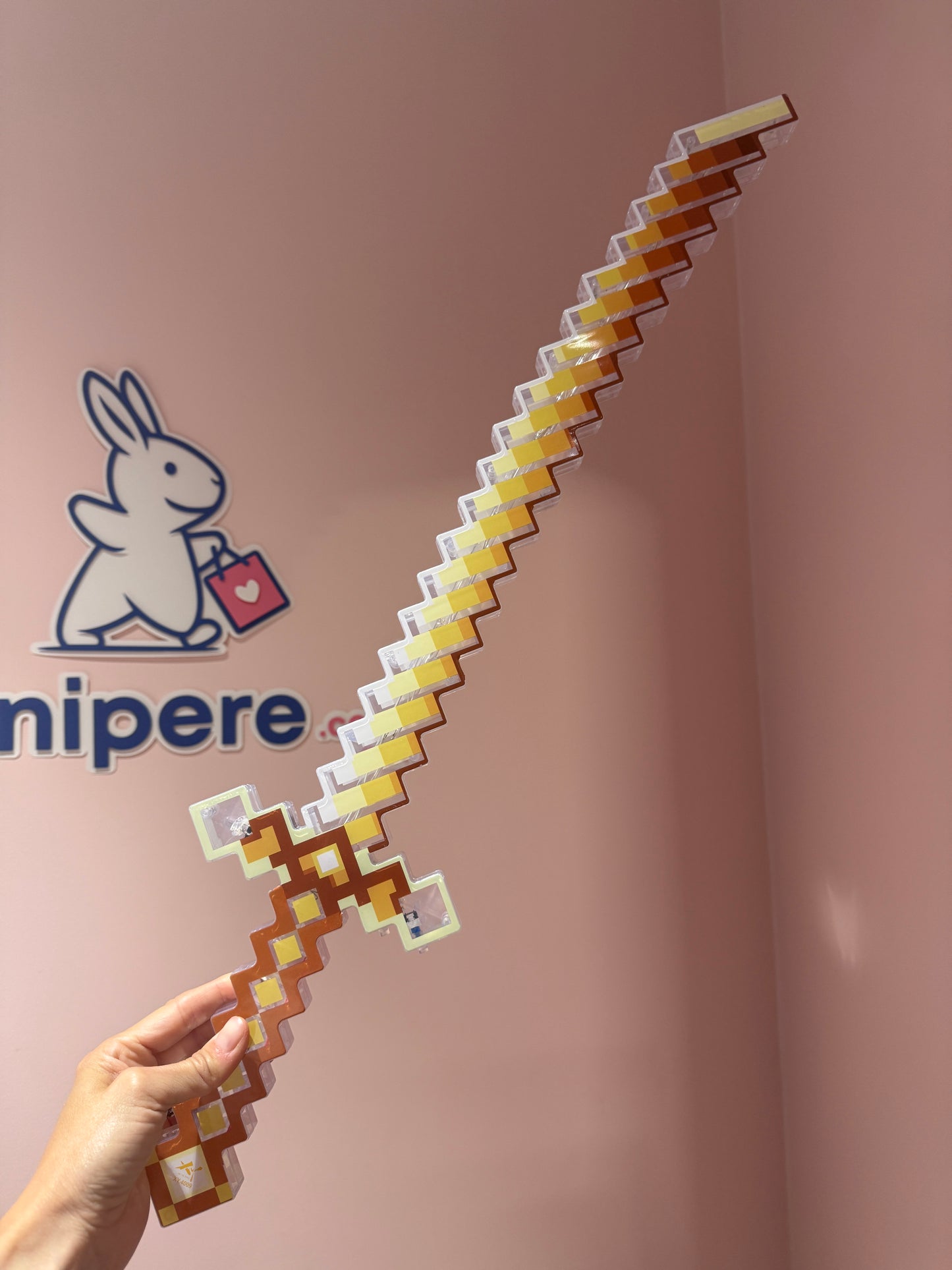 Light-Up Minecraft-Style Sword with Sound Effects