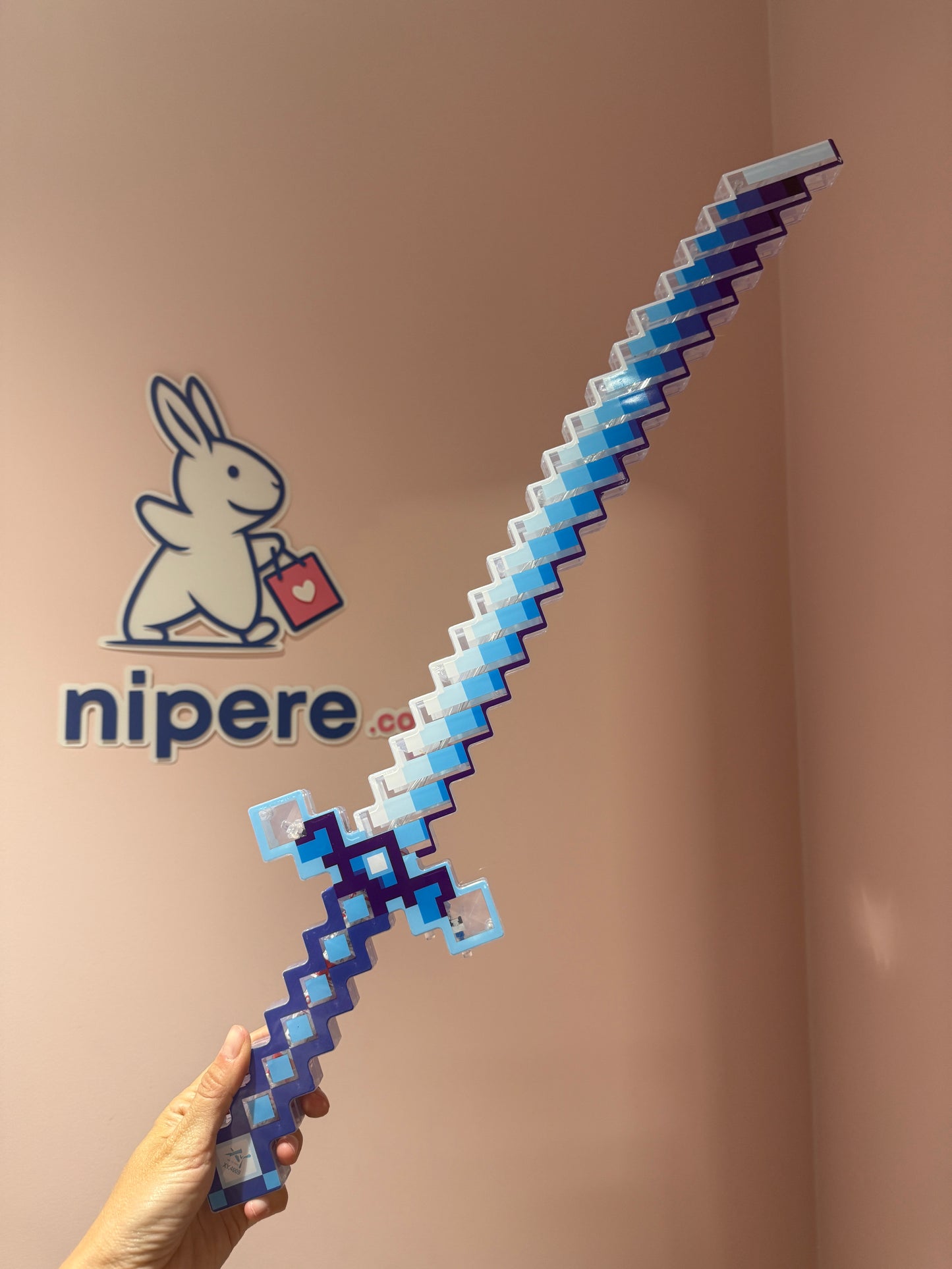 Light-Up Minecraft-Style Sword with Sound Effects