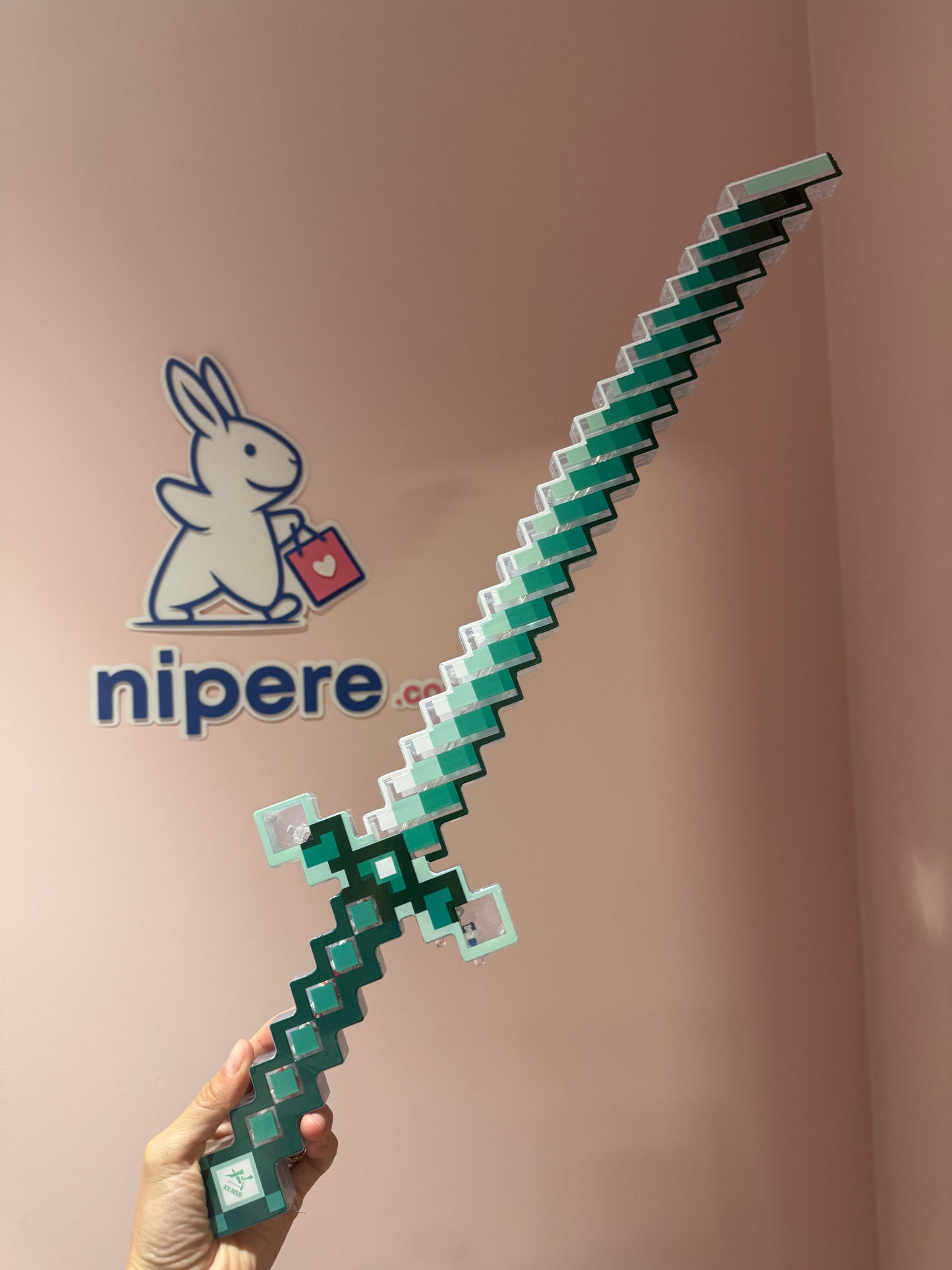 Light-Up Minecraft-Style Sword with Sound Effects
