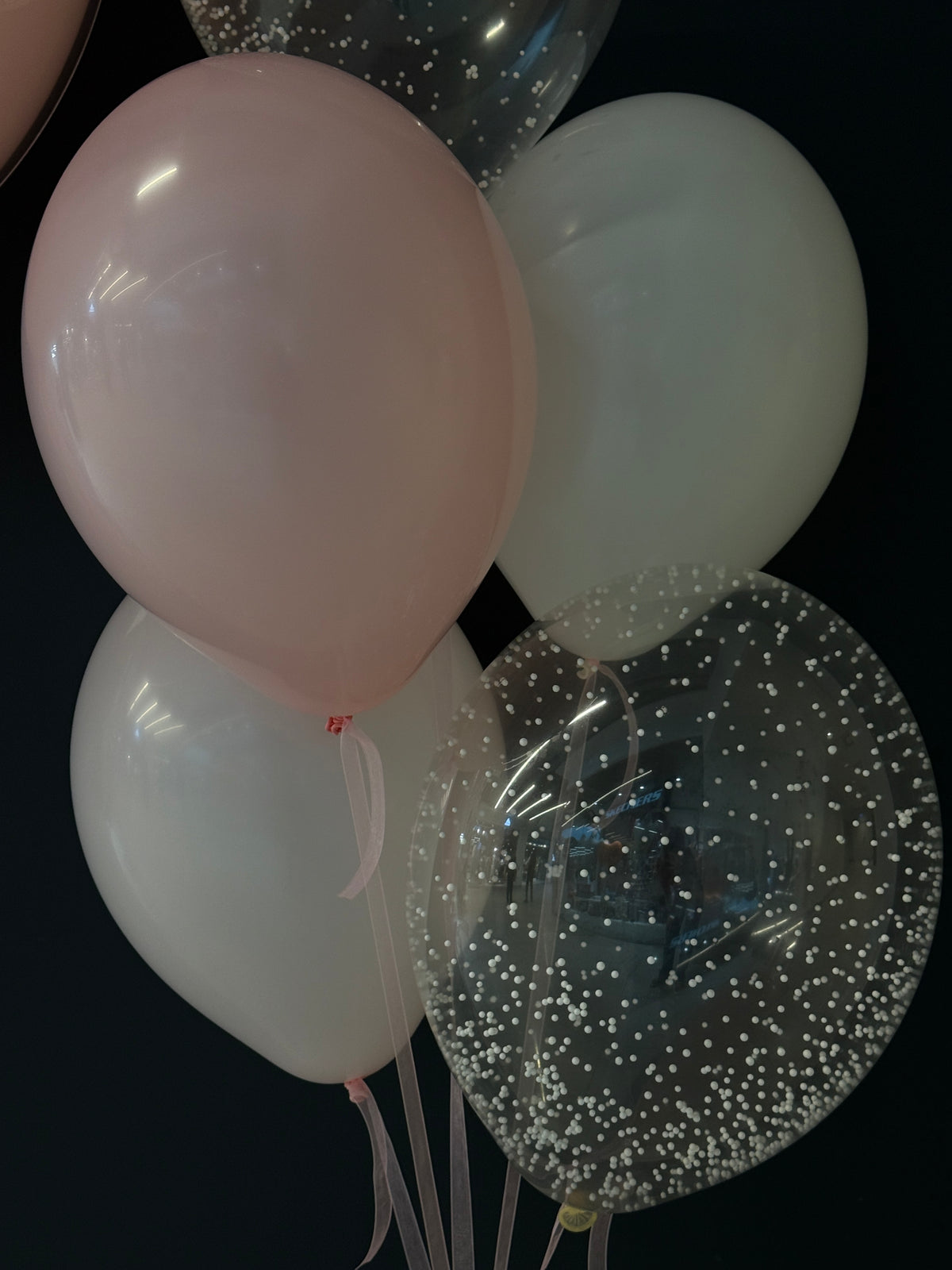 Personalised Welcome Baby Balloon Set with Giant Balloon & Bow