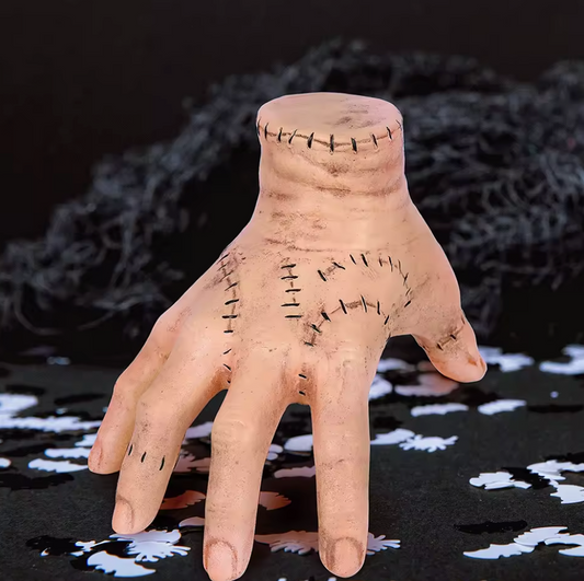 Halloween Latex Hand Prop – Wednesday Thing Inspired Decoration