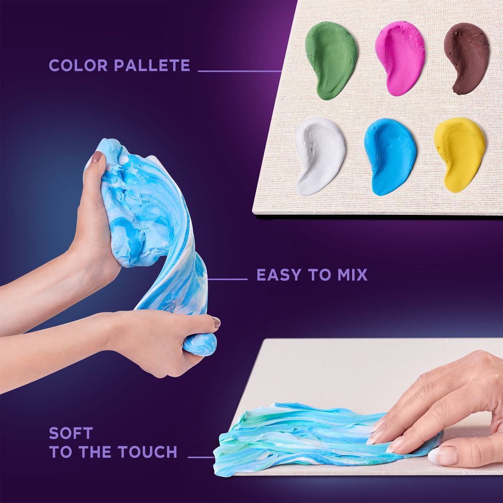 OKTO Air Clay 3D Painting Kit “Flower Beds in Holland”, 30 × 40 cm