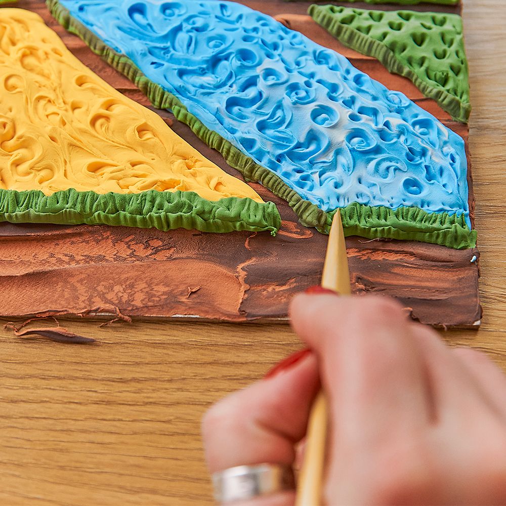 OKTO Air Clay 3D Painting Kit “Flower Beds in Holland”, 30 × 40 cm