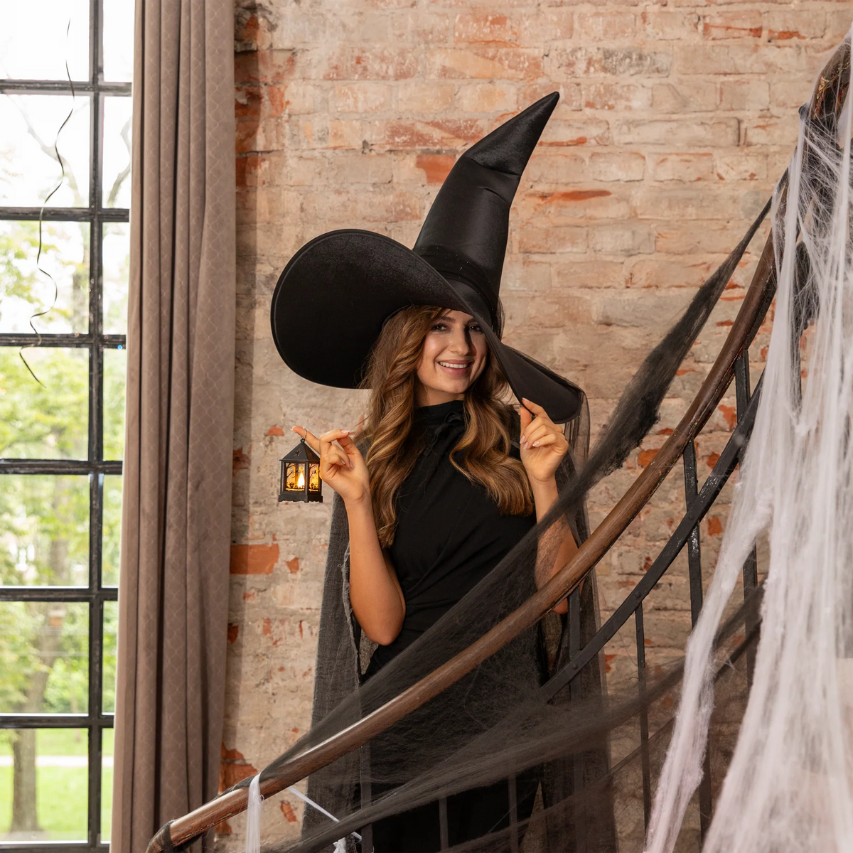 Large Black Witch Hat for Halloween – 60 cm