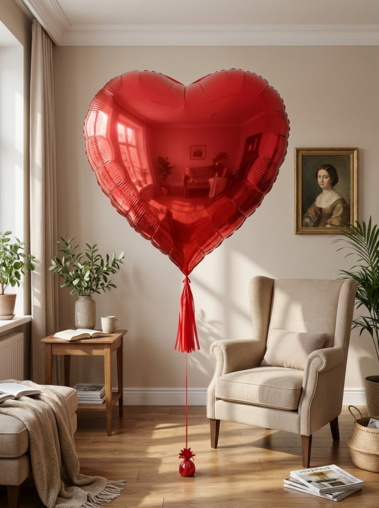 Giant Heart Helium Balloon (1.73 m) – Pink or Red